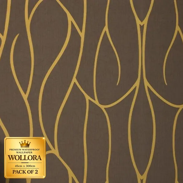 Brown_Waterproof_Abstract_Pattern_Wallpaper