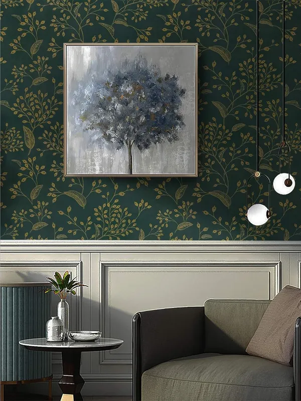 Dark_Green_Botanical_Pattern_Wallpaper