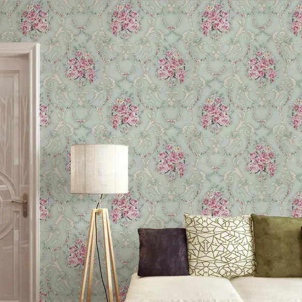 Light_Green_Floral_Printed_Wallpaper