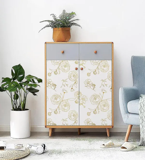 Gold_Floral_Botanical_Print_Wallpaper