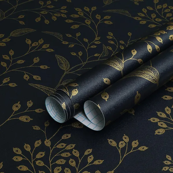 Black_Botanical_Gold_Print_Wallpaper_Roll