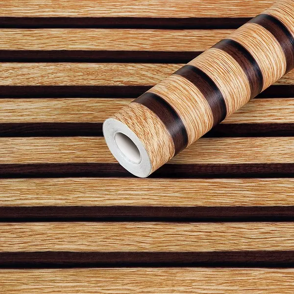 Wood_Stripe_Self_Adhesive_Contact_Wallpaper