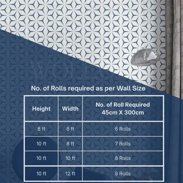 Blue_White_Geometric_Pattern_Decorative_Wallpaper