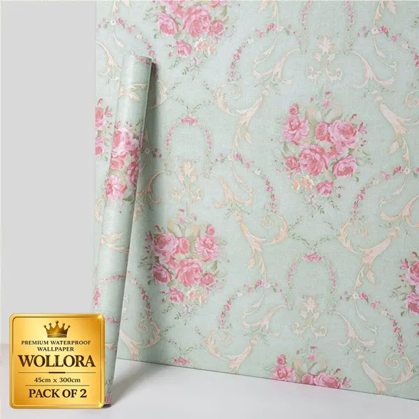 Waterproof_Floral_Print_Wallpaper