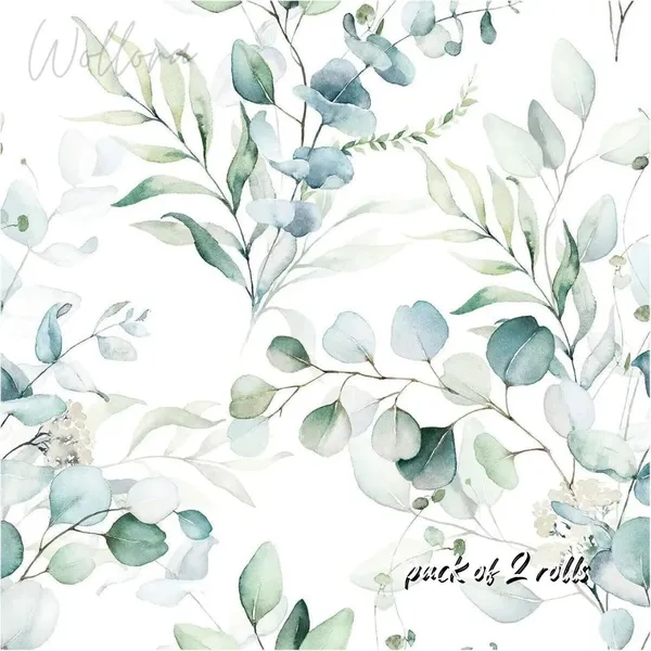 White_Blue_Green_Watercolor_Floral_Wallpaper_Roll
