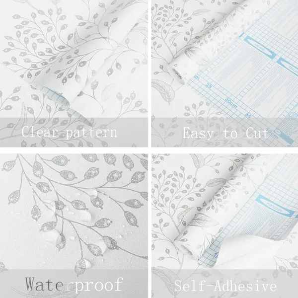 Self_Adhesive_Floral_Pattern_Waterproof_Wallpaper
