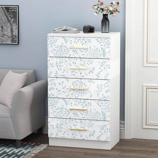 Blue_Floral_Decorative_Wallpaper