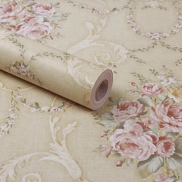 Floral_Print_Decorative_Wallpaper_Roll