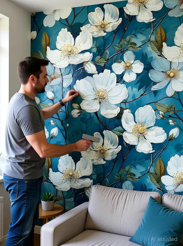 Botanical_Floral_Print_Wall_Mural_Wallpaper_Roll