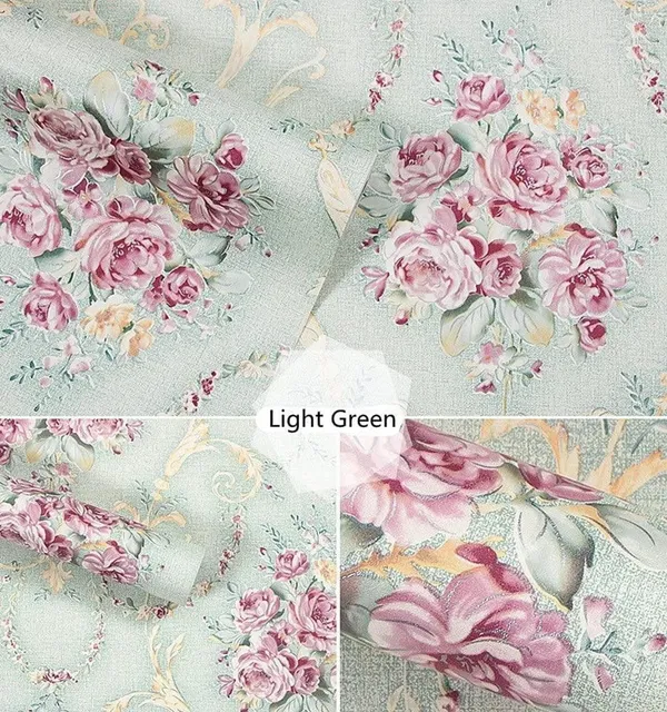 Light_Green_Floral_Printed_Wallpaper