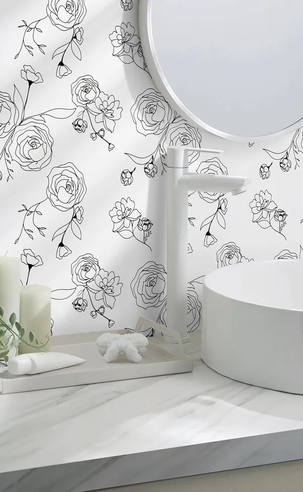 White_Floral_Print__Wallpaper