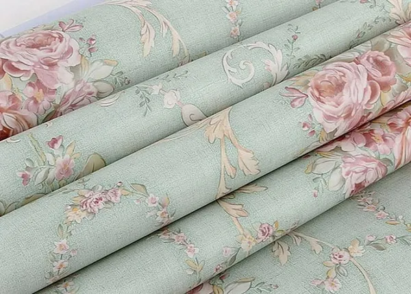 Light_Green_Floral_Printed_Wallpaper