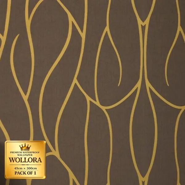 Brown_Waterproof_Abstract_Pattern_Wallpaper