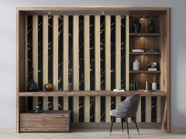 Black_Marble_Look_Wood_Stripe_Wallpaper
