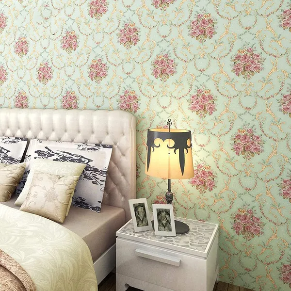 Light_Green_Floral_Printed_Wallpaper