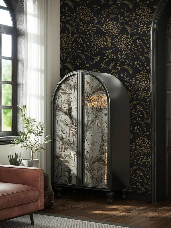Black_Botanical_Pattern_Decorative_Wallpaper