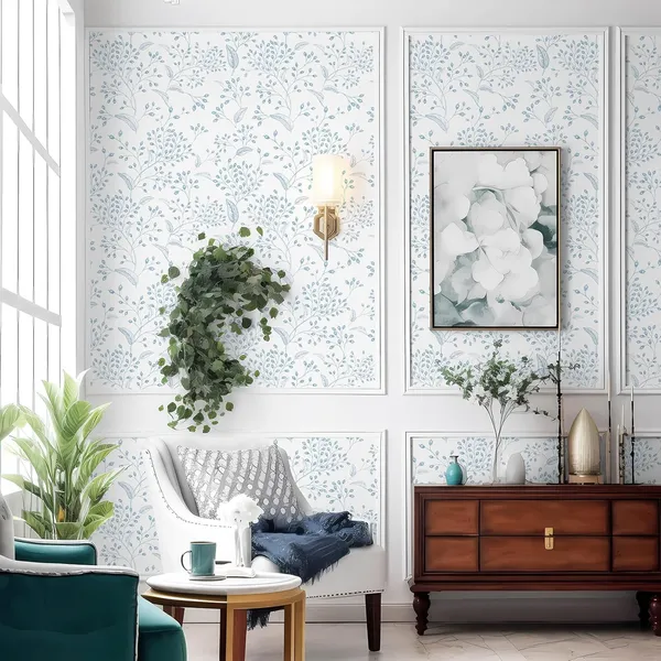 Blue_Floral_Decorative_Wallpaper