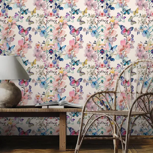 Floral_Butterfly_Removable_Wallpaper_Roll