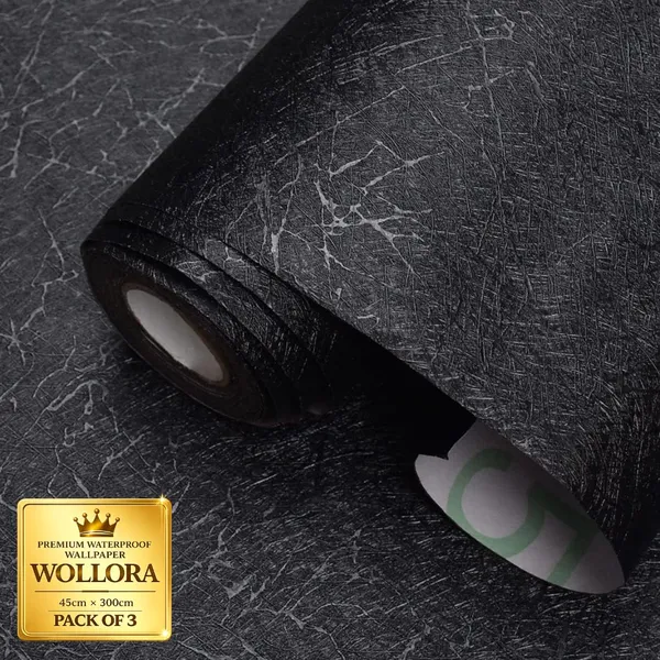 Waterproof_Textured_Black_Wallpaper_Roll