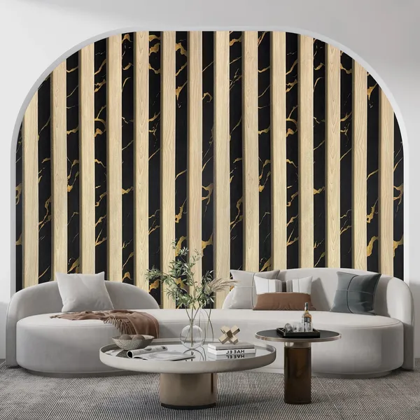 Black_Marble_Look_Wood_Stripe_Wallpaper