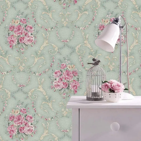Waterproof_Floral_Print_Wallpaper