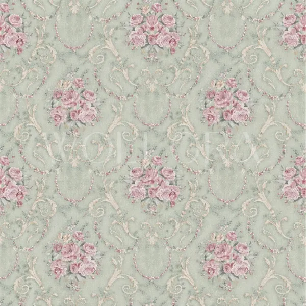 Light_Green_Floral_Printed_Wallpaper