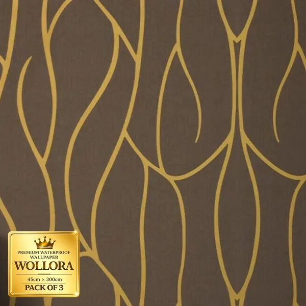 Brown_Waterproof_Abstract_Pattern_Wallpaper