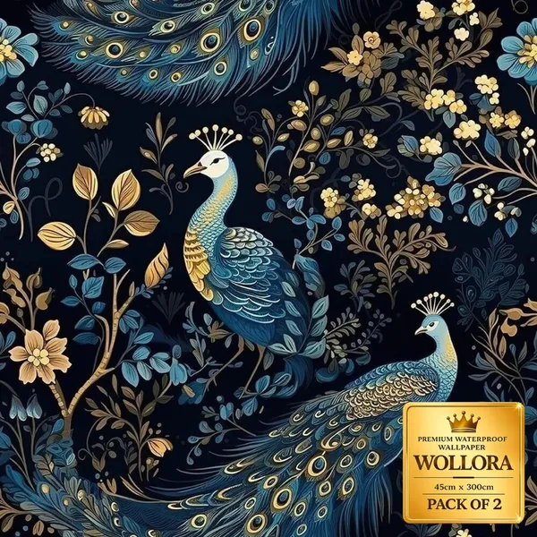 Waterproof_Peacock_Floral_Pattern_Wallpaper