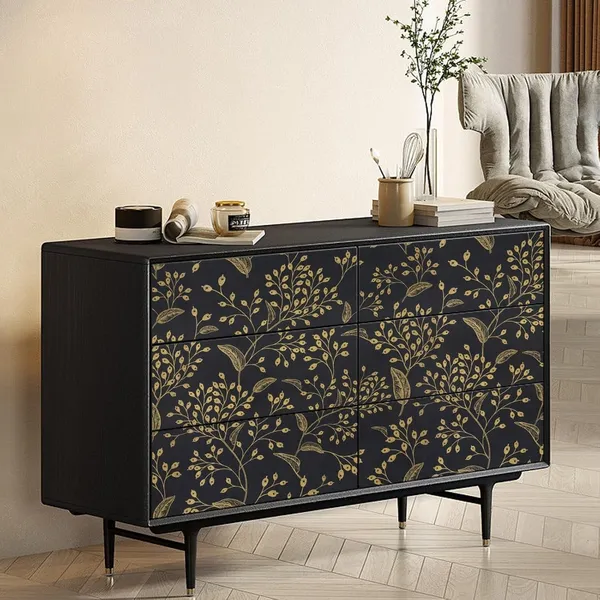 Black_Botanical_Pattern_Decorative_Wallpaper