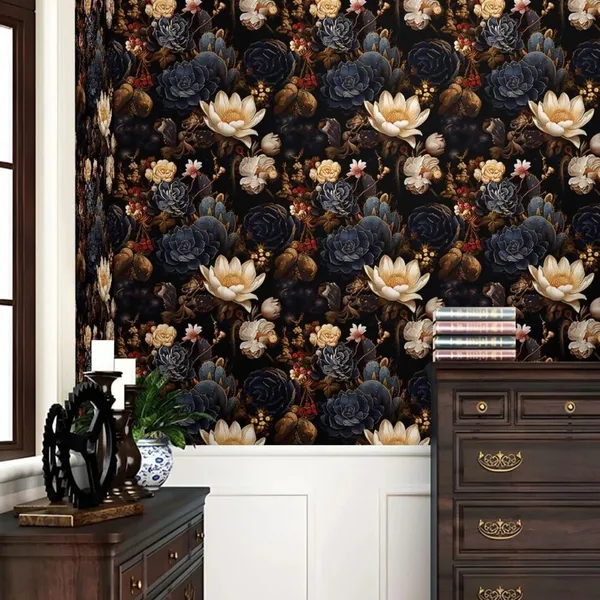 Dark_Floral_Peel_And_Stick_Wallpaper