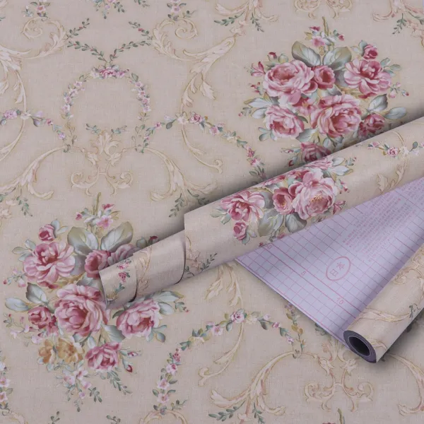 Beige_Floral_Damask_Pattern_Wallpaper_Rolls