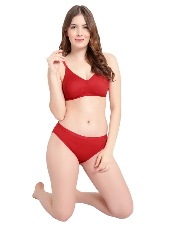 Multicolor_Cotton_Ligerie_Seamless_Moulded_Wirefree_Bra_And_Panty_Set_For_Women_And_Girls_(Pack_of_3)
