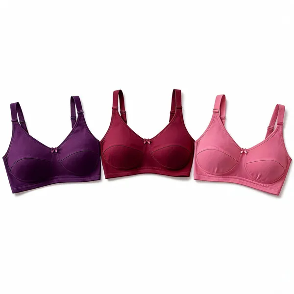 Multicolor_Cotton_Full_Coverage_Wirefree_Bra_Set_For_Women_(Pack_of_3)