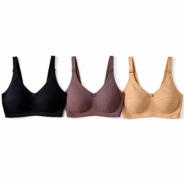Black_Brown_Beige_Cotton_Full_Coverage_Wirefree_Bra_Set_For_Women_(Pack_of_3)