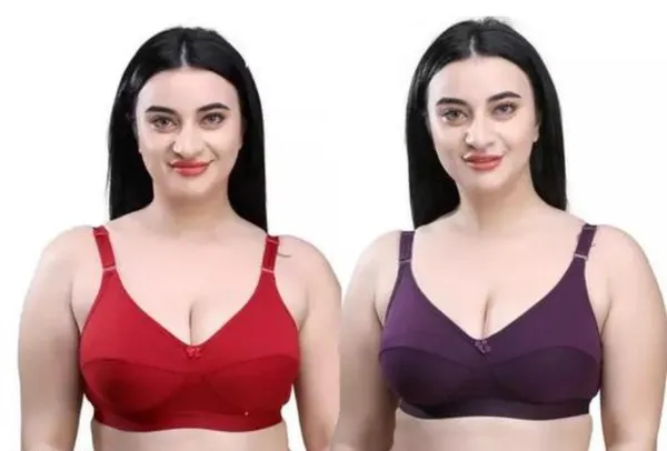 Red_Purple_Cotton_Full_Coverage_Wirefree_Bra_Set_For_Women_(Pack_of_2)