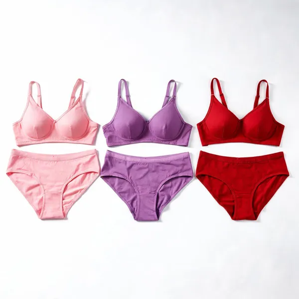 Multicolor_Cotton_Ligerie_Seamless_Moulded_Wirefree_Bra_And_Panty_Set_For_Women_And_Girls_(Pack_of_3)