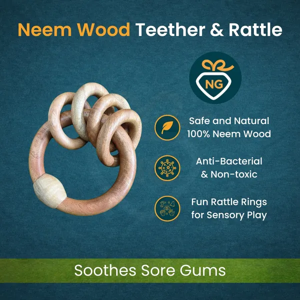 Nivaaro_Natural_Neem_Wood_5_Ring_Rattle_Teether_For_Babies_-_Pack_Of_2