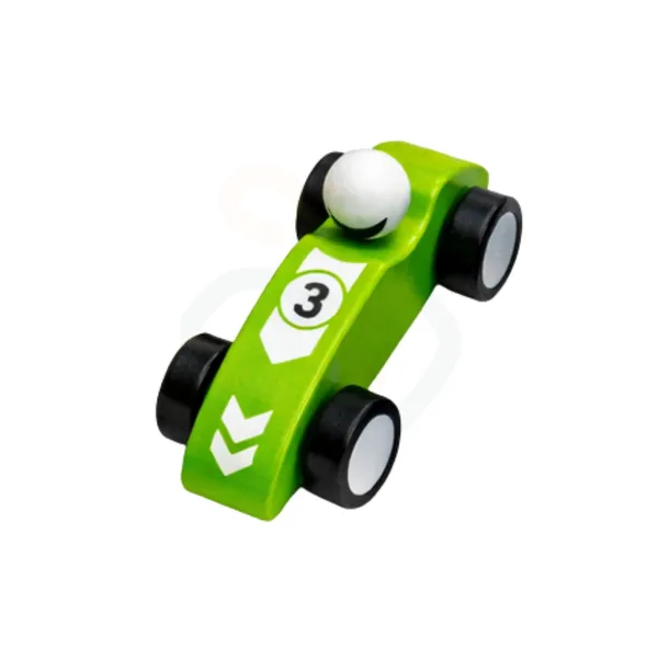 Green_And_White_Wood_Sport_Racing_Car_Toy_For_Kids