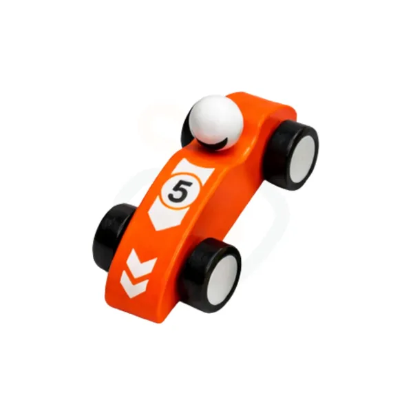 Orange_And_White_Wood_Handcrafted_Sport_Racing_Car_Toy_For_Kids