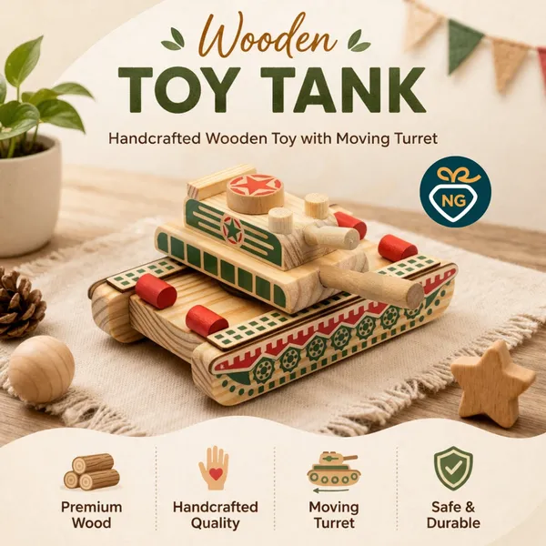Multicolor_Wood_Handcrafted_Missile_Tank_Vehicle_Toy_For_Kids