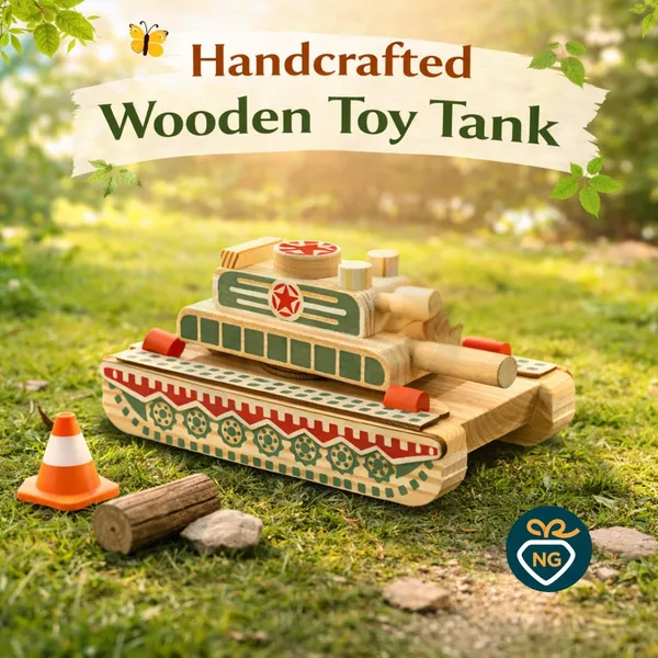 Multicolor_Wood_Handcrafted_Missile_Tank_Vehicle_Toy_For_Kids