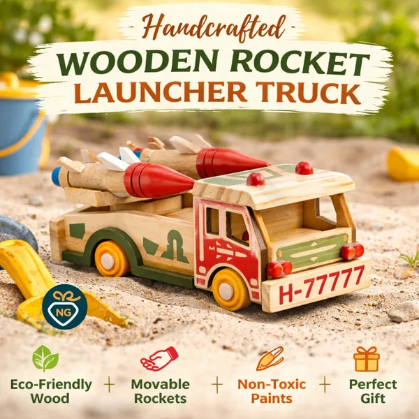 Nivaaro_Multicolor_Wood_Rocket_Launcher_Truck_Toy_For_Kids