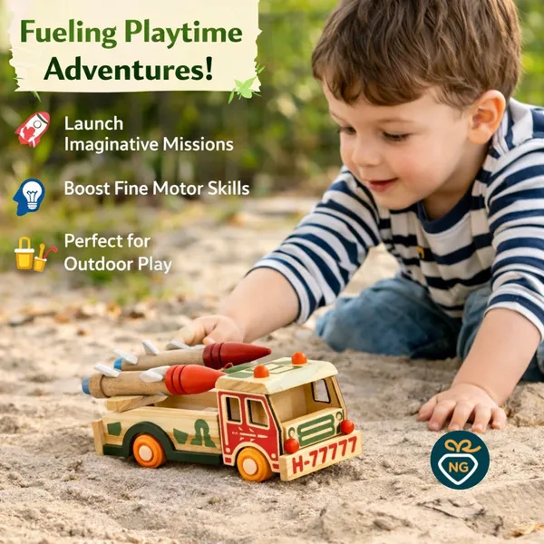 Nivaaro_Multicolor_Wood_Rocket_Launcher_Truck_Toy_For_Kids