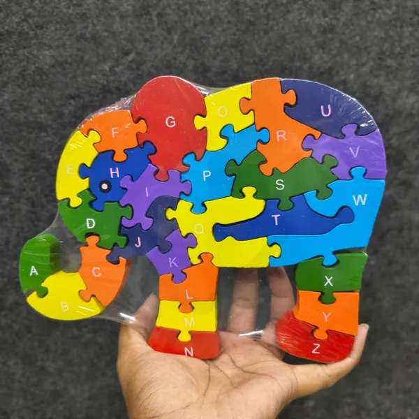 Nivaaro_Multicolor_Wooden_Elephant_Alphabet_Jigsaw_Puzzle_For_Kids