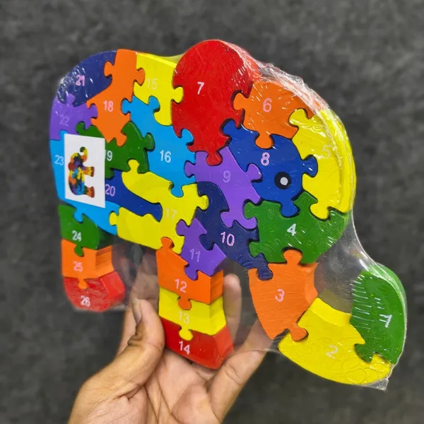 Nivaaro_Multicolor_Wooden_Elephant_Alphabet_Jigsaw_Puzzle_For_Kids