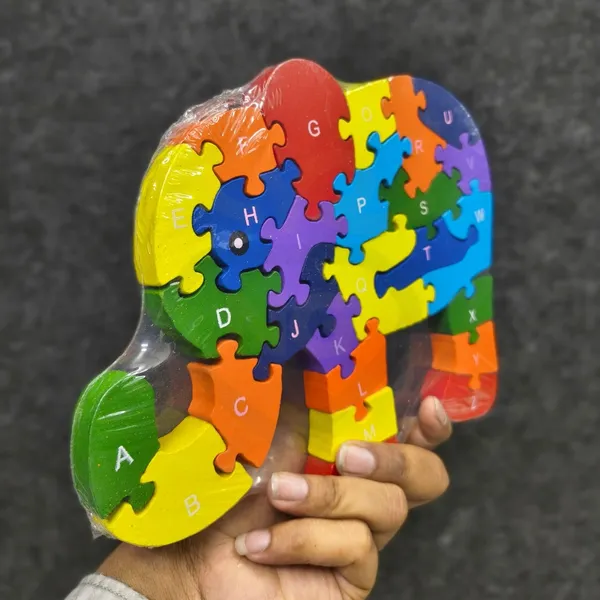 Nivaaro_Multicolor_Wooden_Elephant_Alphabet_Jigsaw_Puzzle_For_Kids