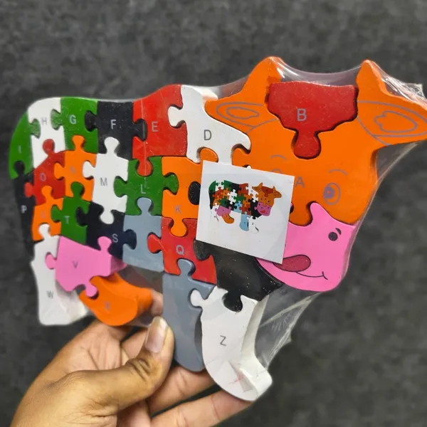 Nivaaro_Multicolor_Wooden_Cow_Double-Sided_Alphabet_Number_Puzzle_For_Kids_Pack_Of_2