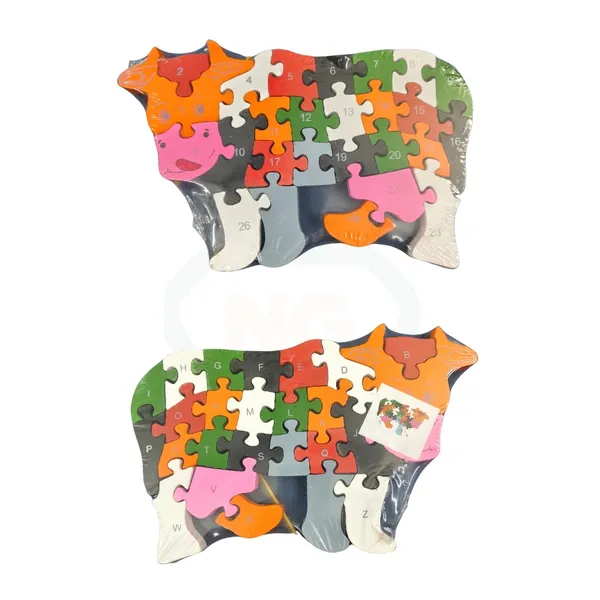 Nivaaro_Multicolor_Wooden_Cow_Double-Sided_Alphabet_Number_Puzzle_For_Kids_Pack_Of_2