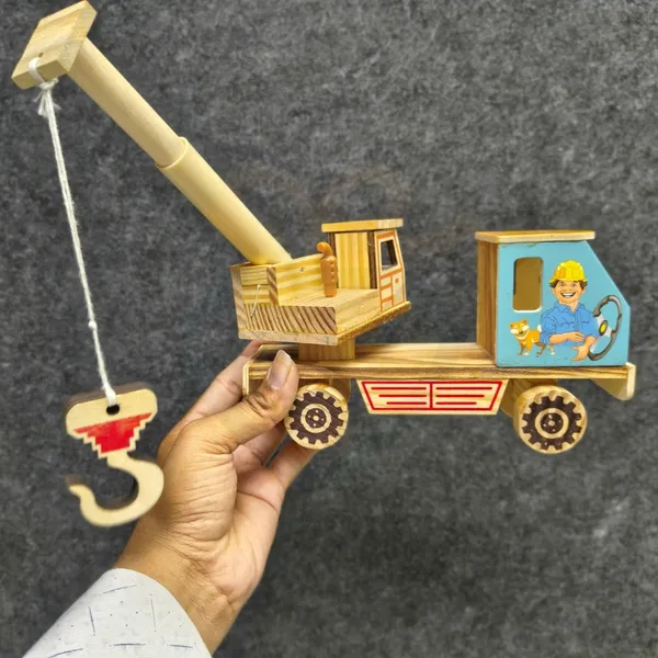 Natural_Wood_Handcrafted_Construction_Crane_Truck_Toy_For_Kids