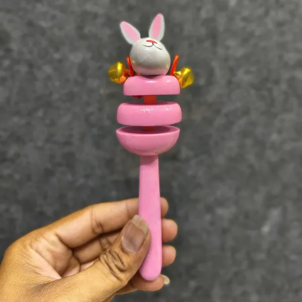Nivaaro_Pink_Wooden_Bunny_Bell_Rattle_Sensory_Toy_For_Babies_-_Pack_Of_3